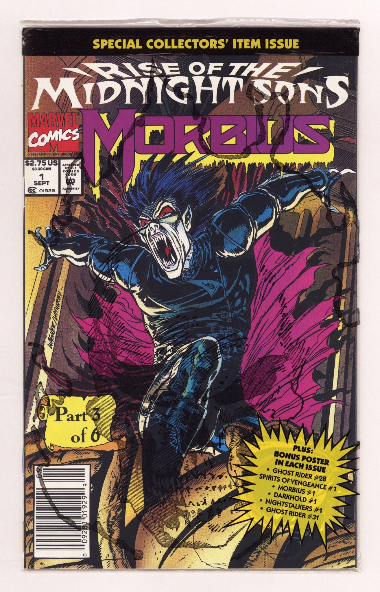 Morbius: The Living Vampire Vol 1 1 High Grade (1992) Sealed 