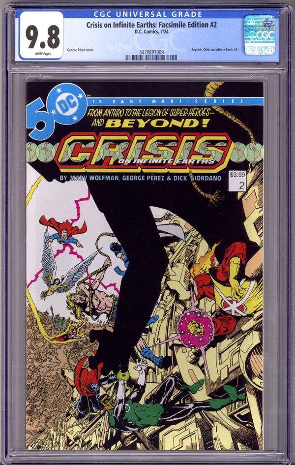 Crisis on Infinite Earths: Facsimile Edition 2 CGC 9.8 (NM/M) (2024)