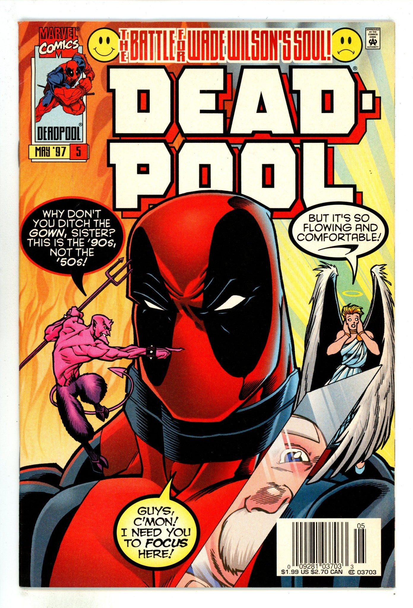 Deadpool Vol 2 5 VF- (7.5) (1997) Newsstand 