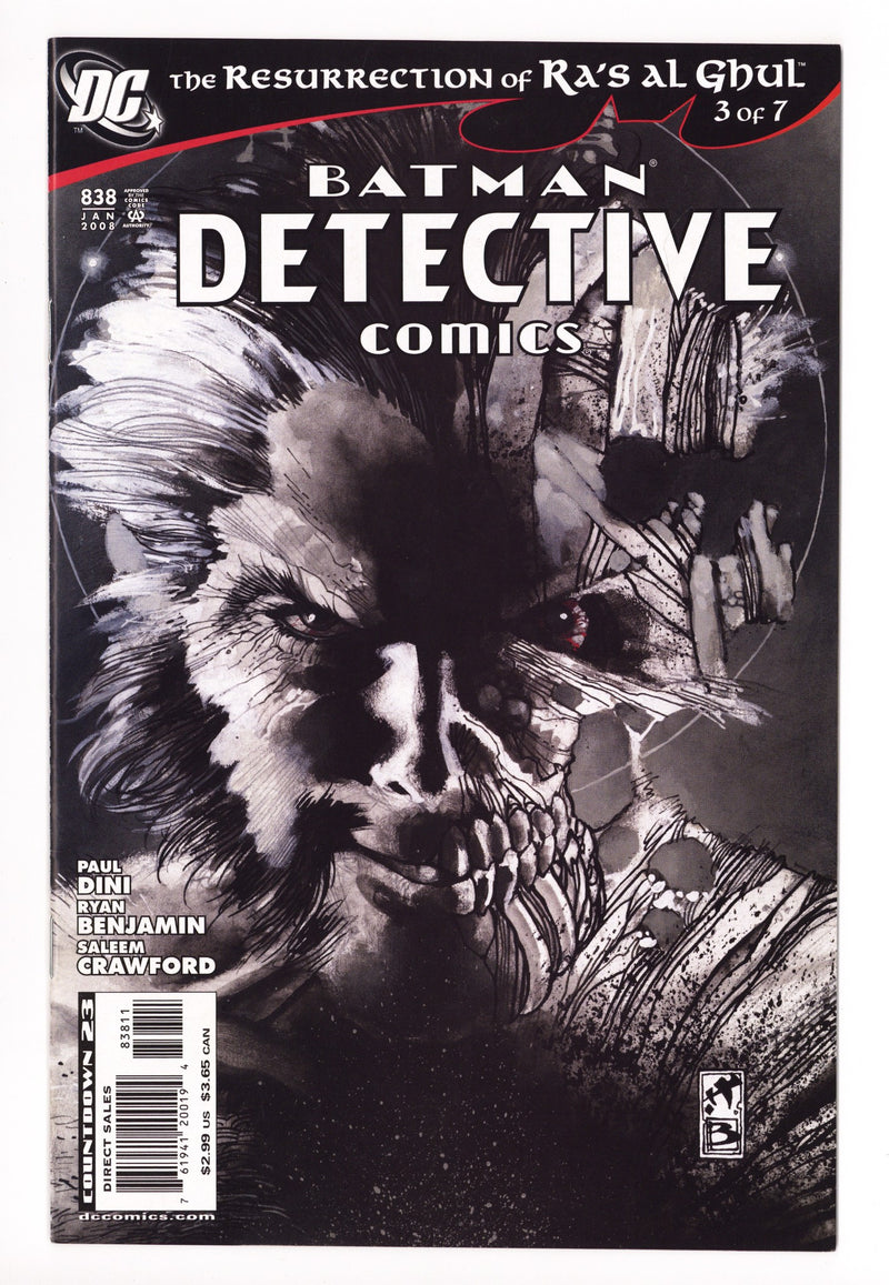 Detective Comics Vol 1 838 High Grade (2008) 
