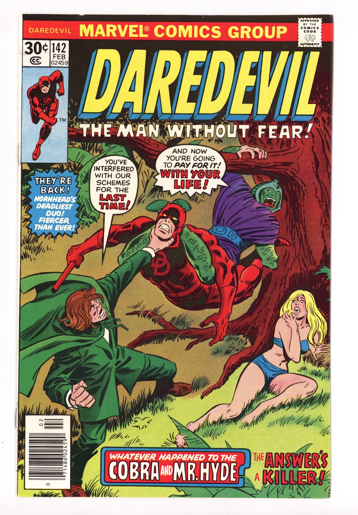 Daredevil Vol 1 142 VF+ (8.5) (1977) 