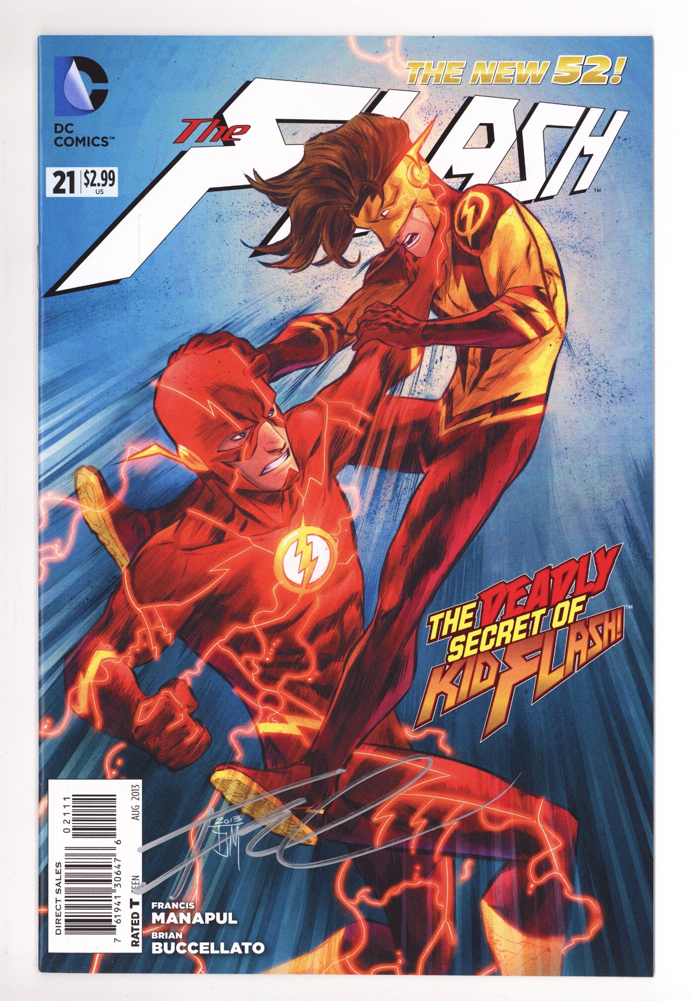 The Flash Vol 4 21 High Grade (2013) Signed x1 Cover Francis Manapul 