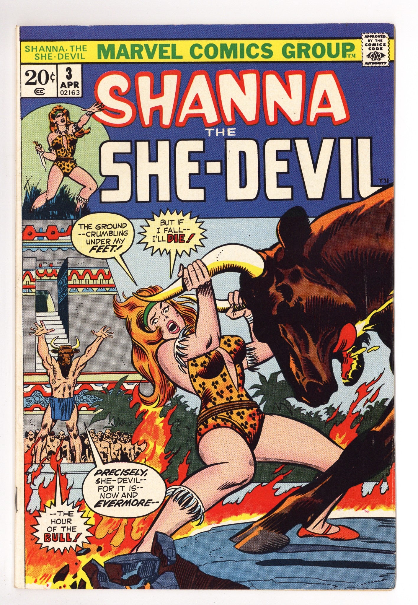 Shanna, the She-Devil Vol 1 3 FN/VF (7.0) (1973) 