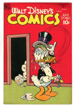 Walt Disney's Comics and Stories Vol 8 6 (90) FN (6.0) (1948) Canadian Edition 