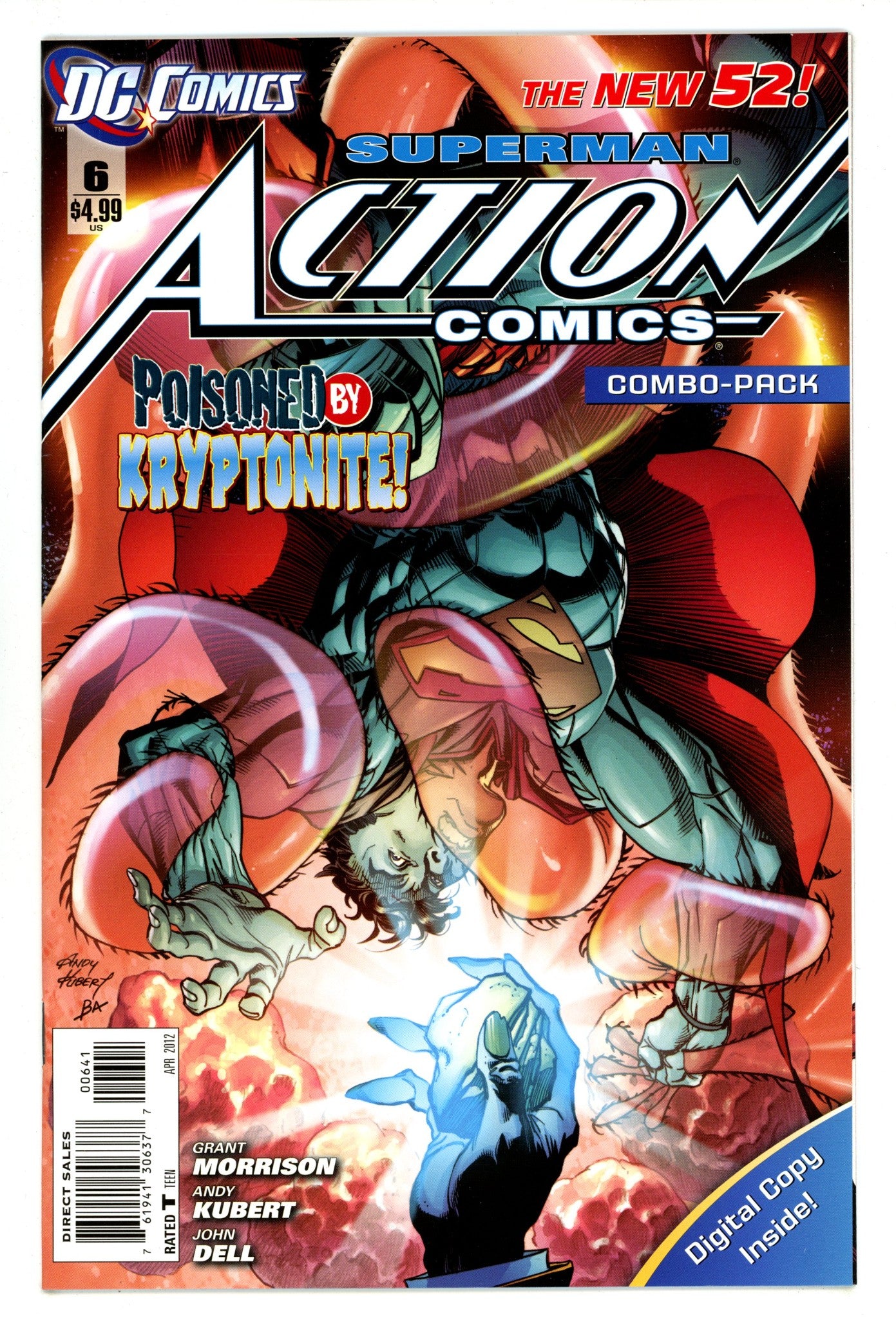 Action Comics Vol 2 6 Mid Grade (2012) Combo-Pack Variant 