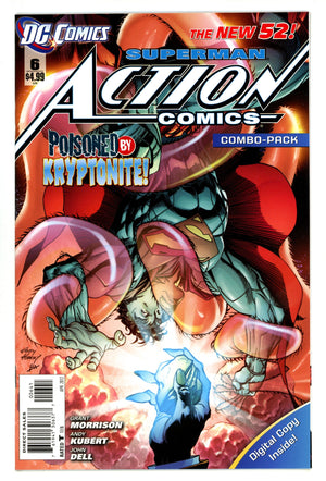 Action Comics Vol 2 6 Mid Grade (2012) Combo-Pack Variant