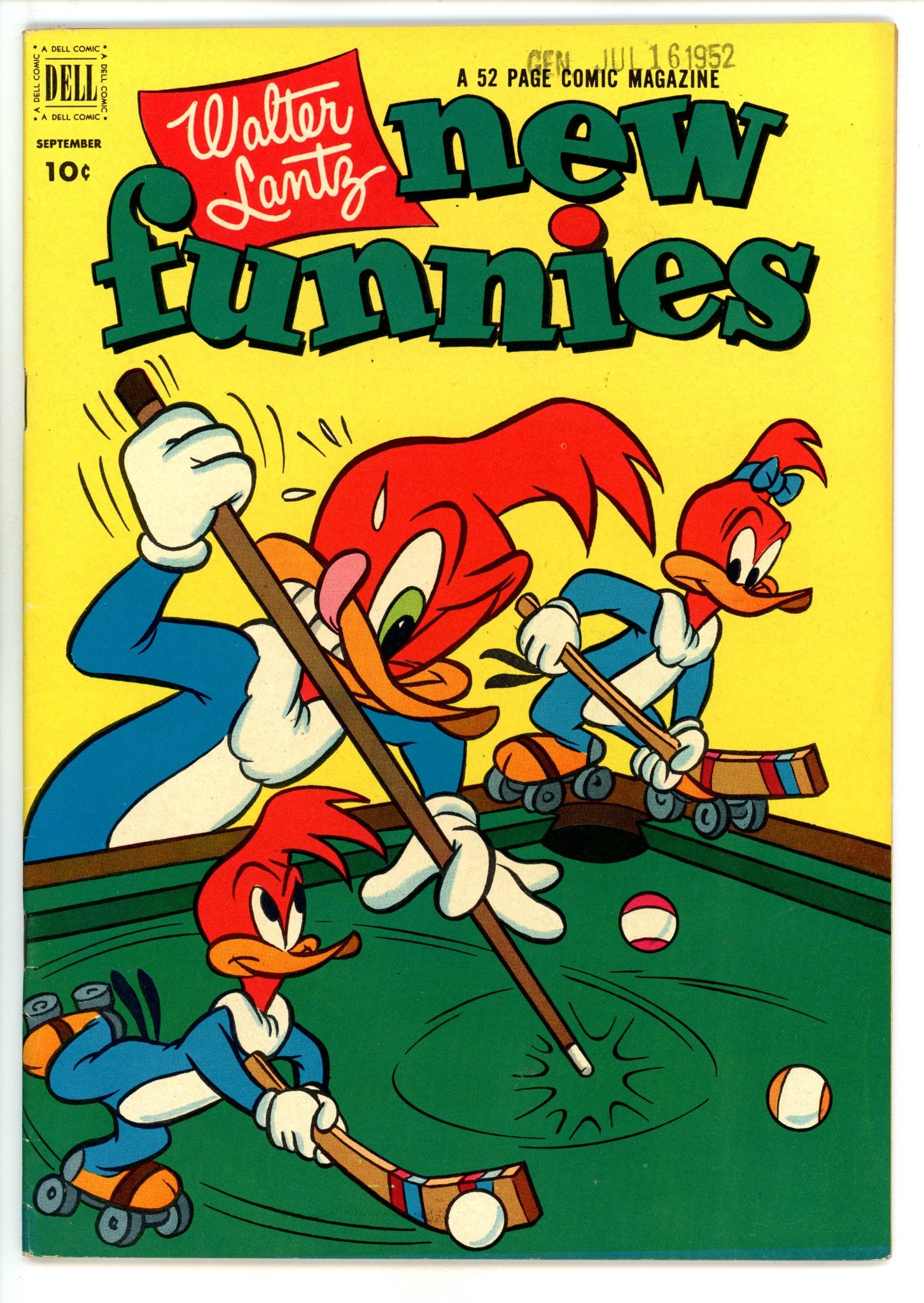 Walter Lantz New Funnies 187 VF+ (8.5) (1952) 