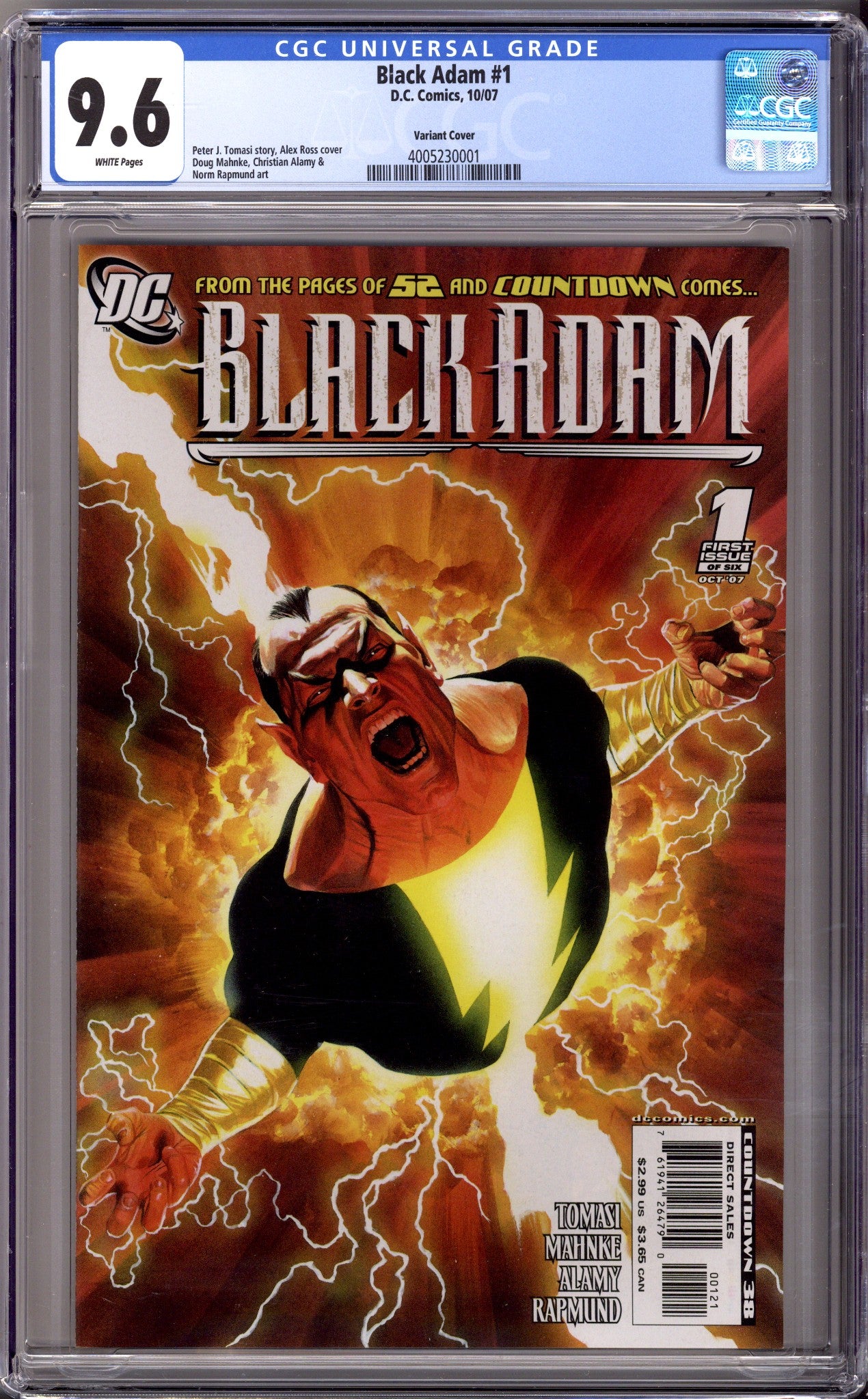 Black Adam: The Dark Age 1 CGC 9.6 (NM+) (2007) Ross Variant 