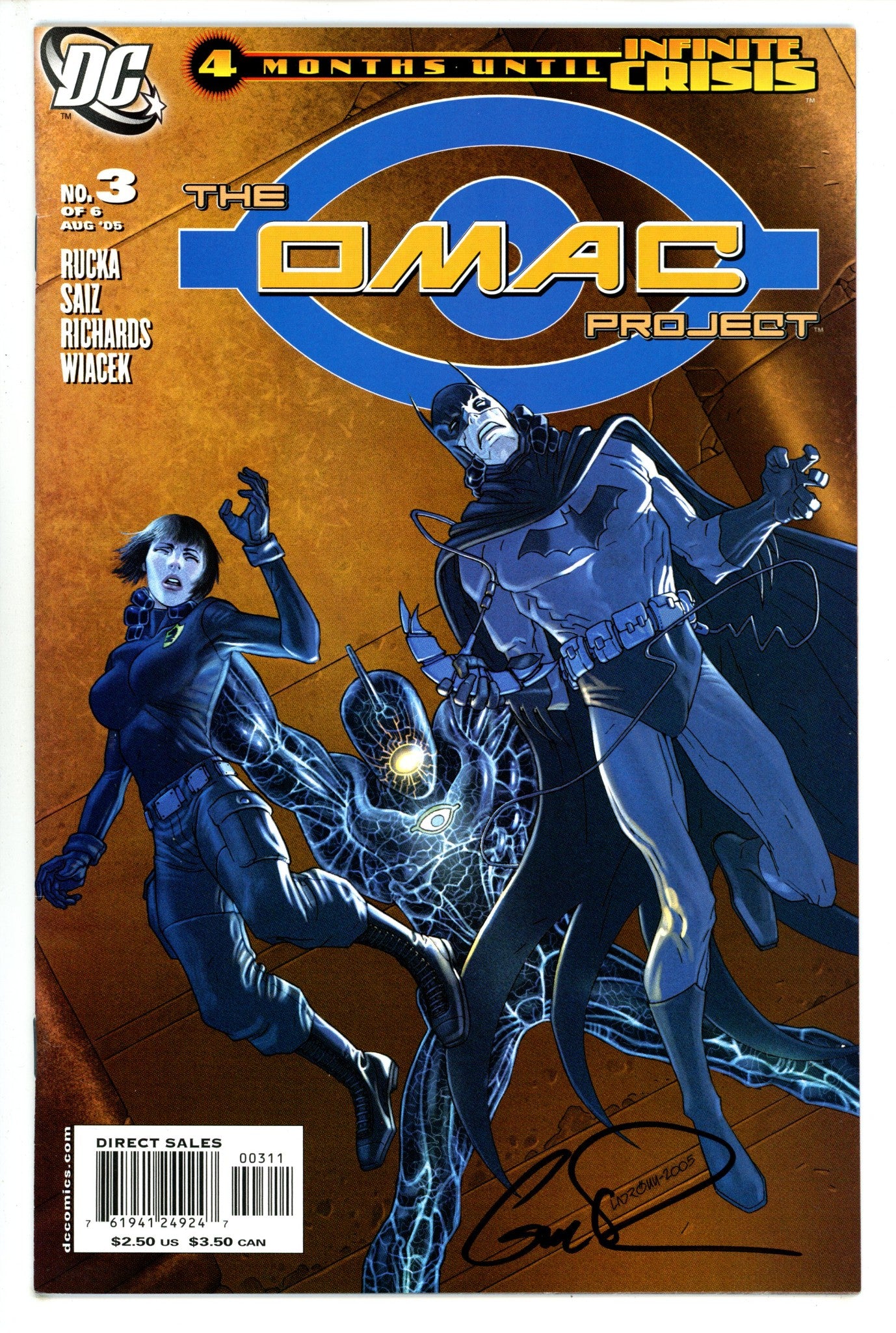 The OMAC Project 3 Signed Greg Rucka (2005)