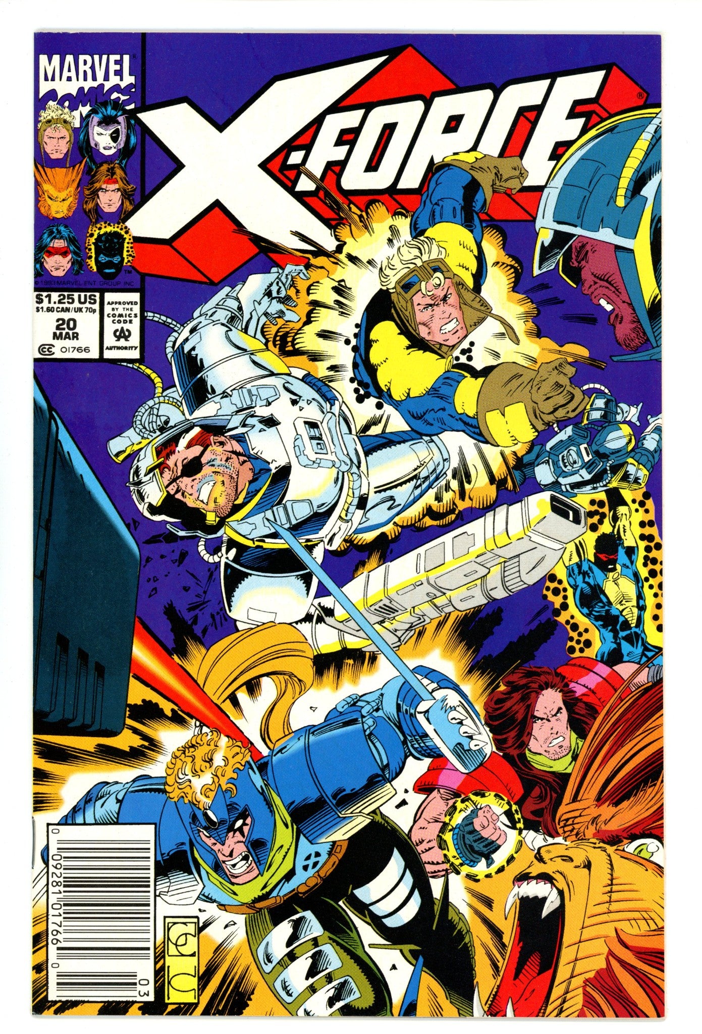 X-Force Vol 1 20 High Grade (1993) Newsstand 