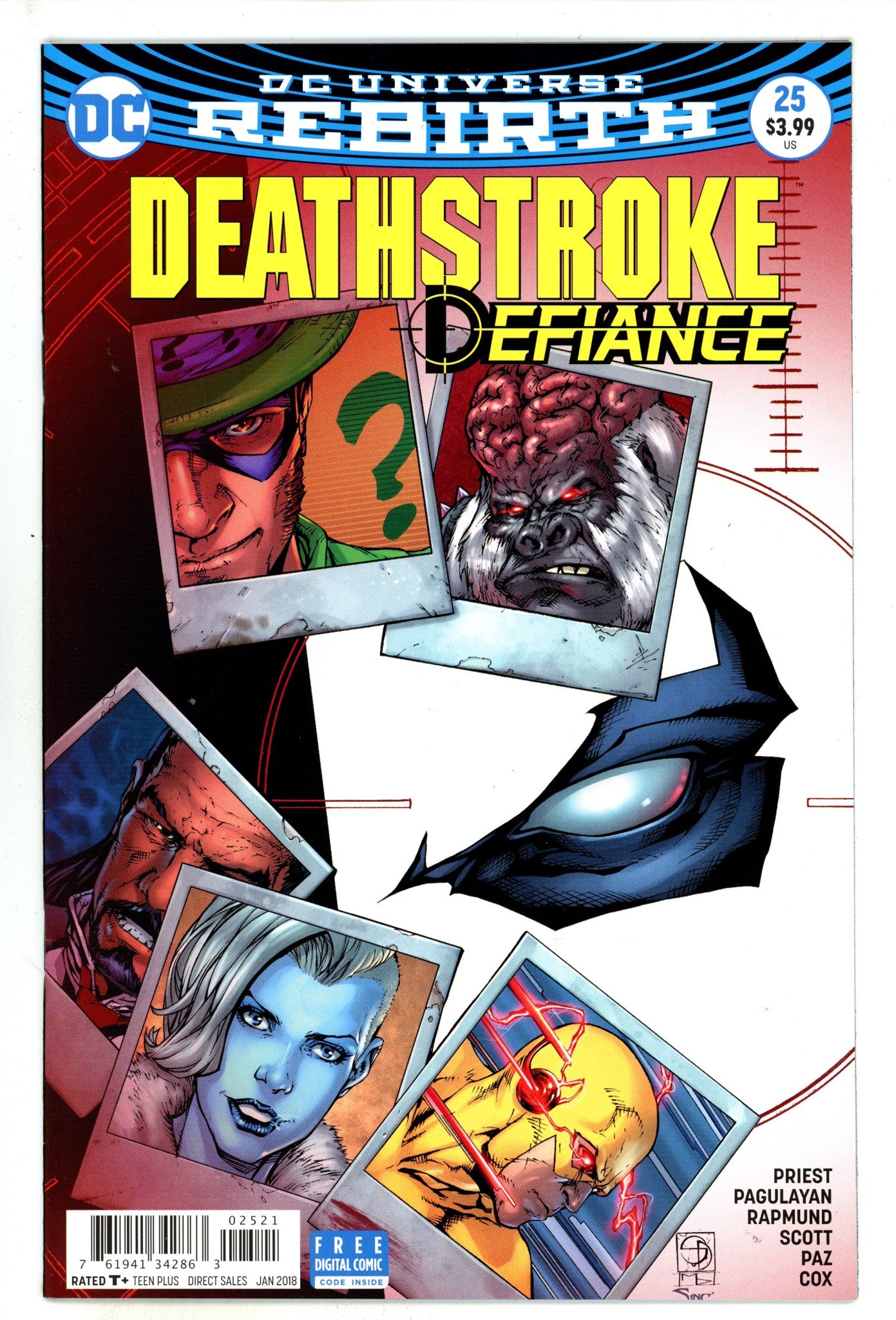 Deathstroke Vol 4 25 High Grade (2018) Davis Variant 