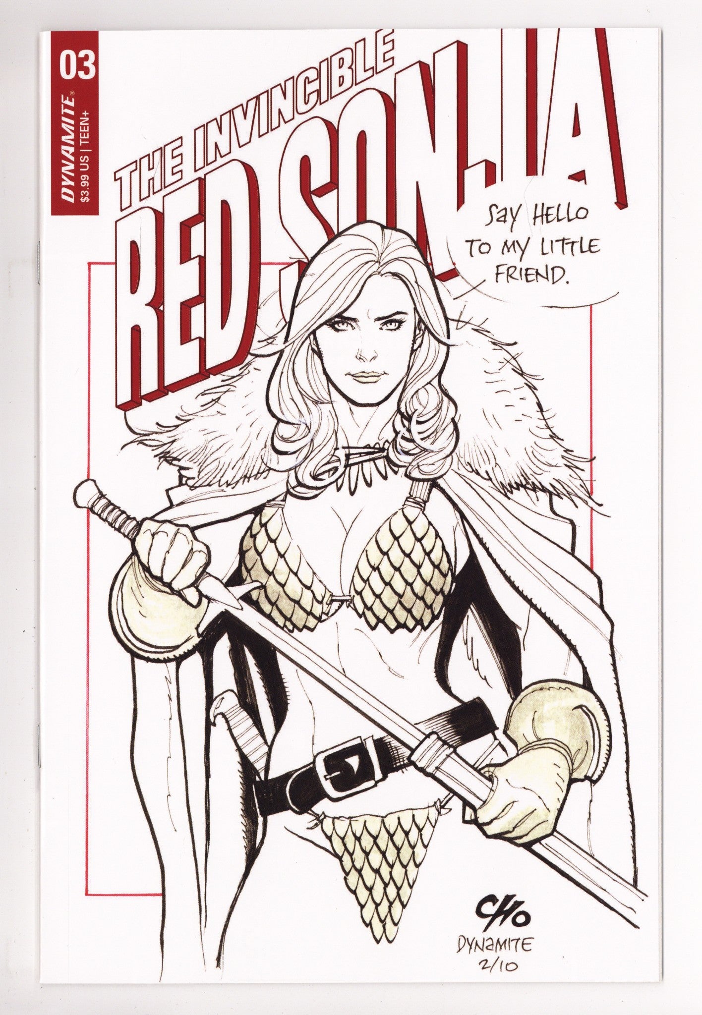 The Invincible Red Sonja   3  High Grade   (2021) Cho     Variant  