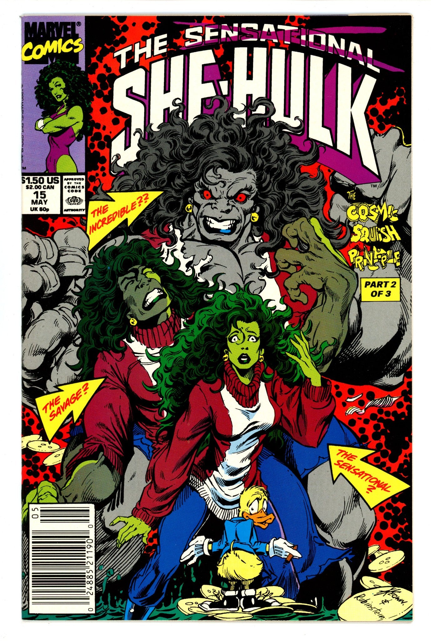The Sensational She-Hulk 15 VF- (7.5) (1990) 