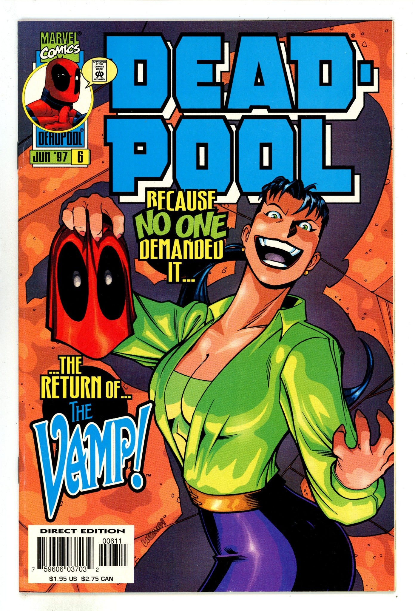 Deadpool Vol 2 6 VF/NM (9.0) (1997) 