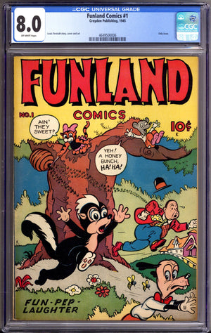 Funland Comics 1 CGC 8.0 (VF) (1945)