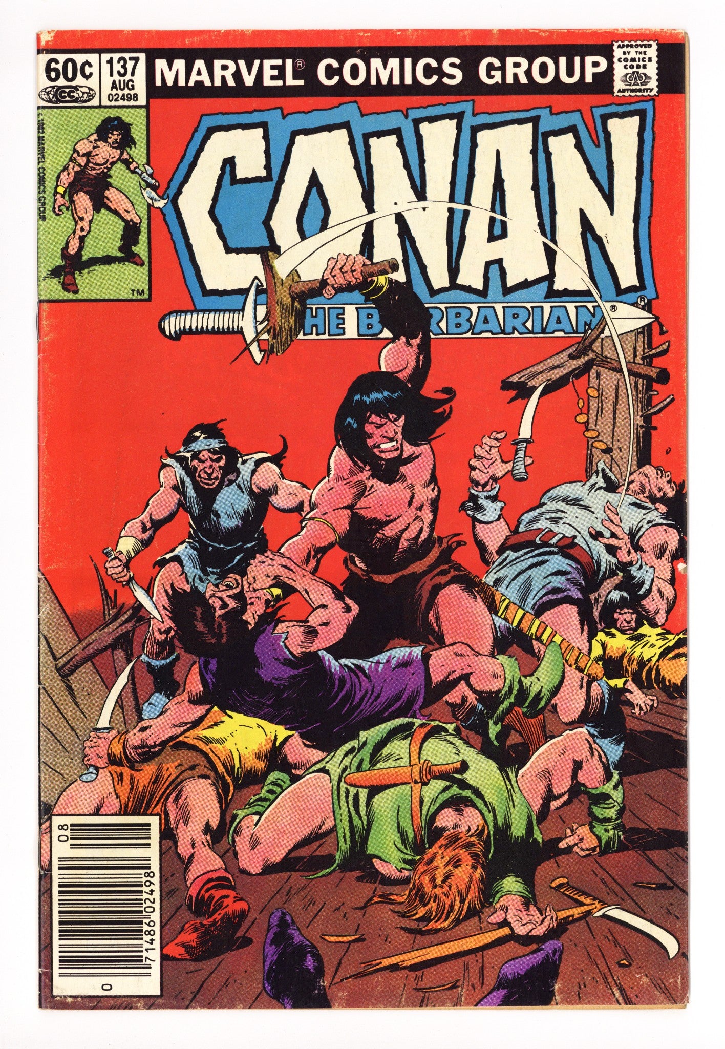 Conan the Barbarian Vol 1 137 Low Grade (1982) Newsstand 