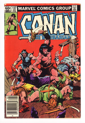 Conan the Barbarian Vol 1 137 Low Grade (1982) Newsstand