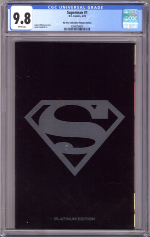 Superman Vol 6 1 CGC 9.8 (NM/M) (2023) Platinum Insignia Exclusive Variant