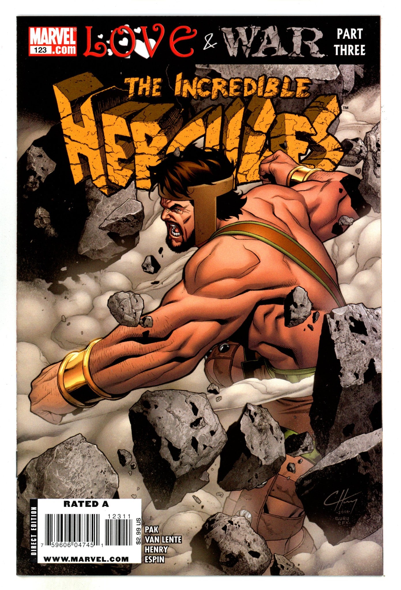 Incredible Hercules 123 High Grade (2009) 