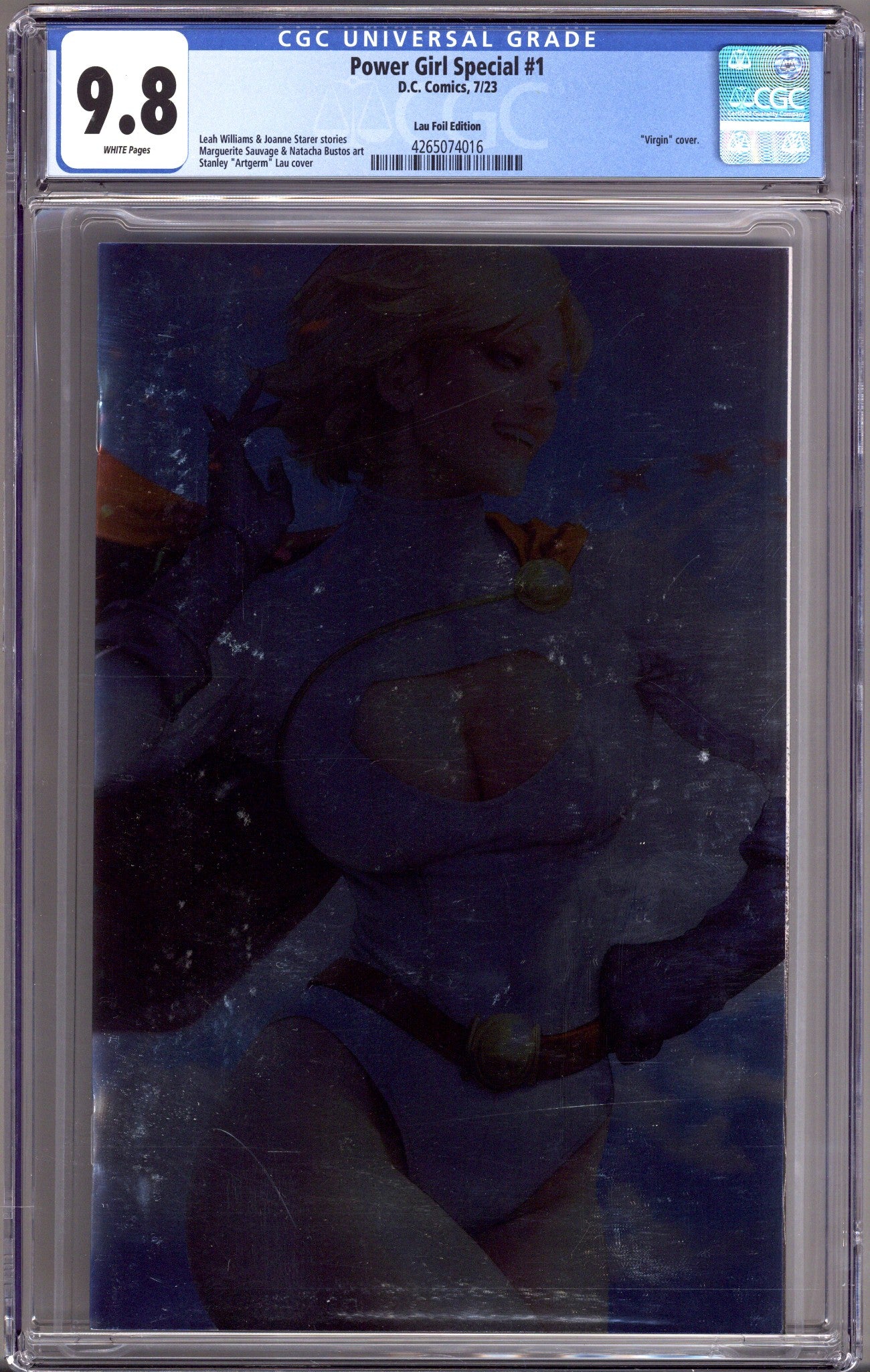 Power Girl Special 1 CGC 9.8 (NM/M) (2023) Artgerm Foil Virgin Variant 