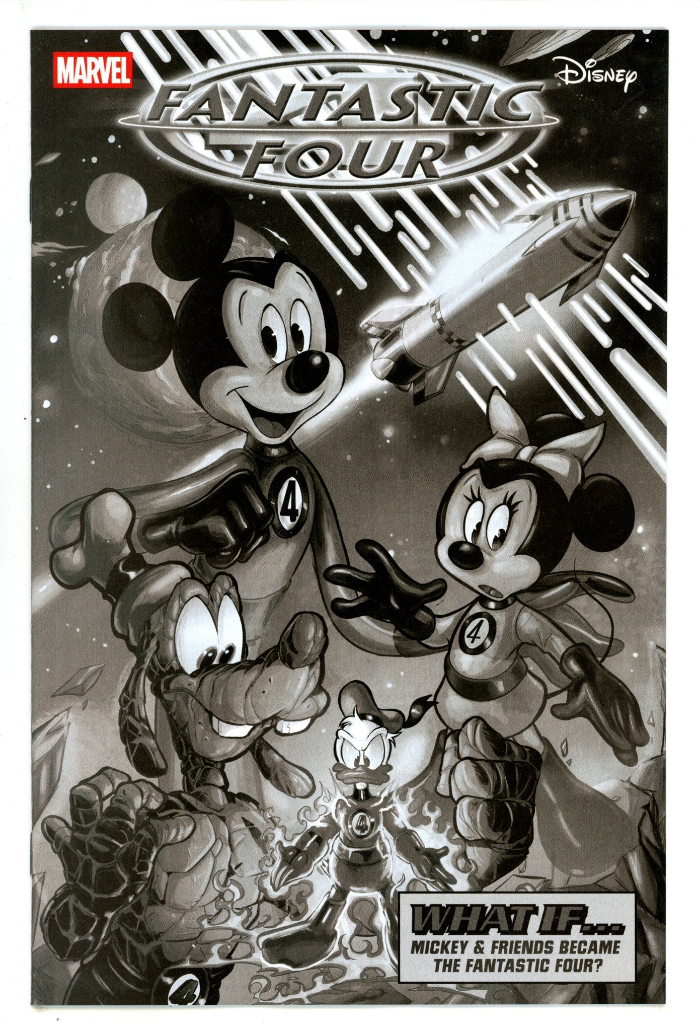 Fantastic Four Vol 7 30 Cangialosi B&W Incentive Variant NM (2025)