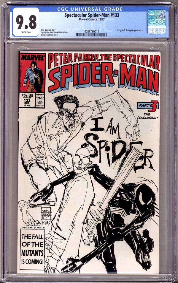 The Spectacular Spider-Man Vol 1 133 CGC 9.8 (NM/M) (1987)