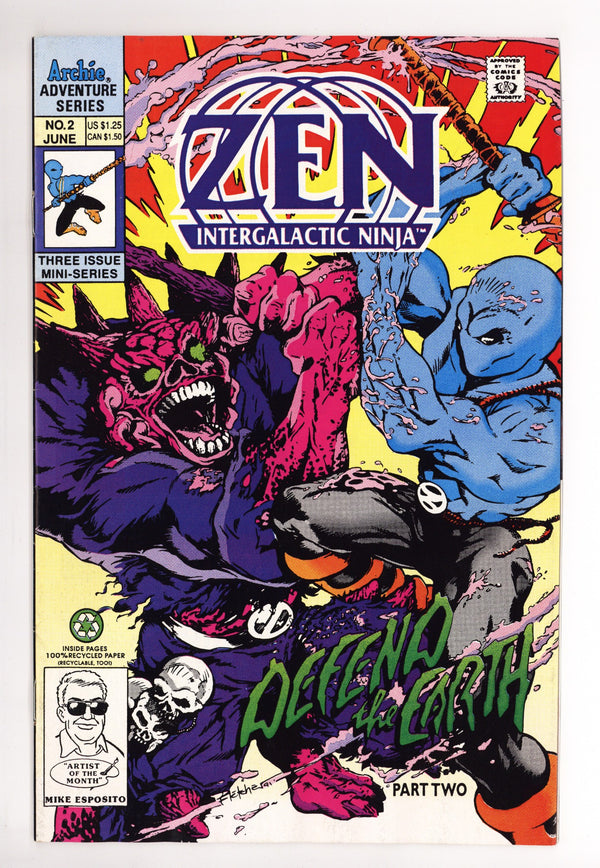 Zen Intergalactic Ninja Vol 3 2 Mid Grade (1992)