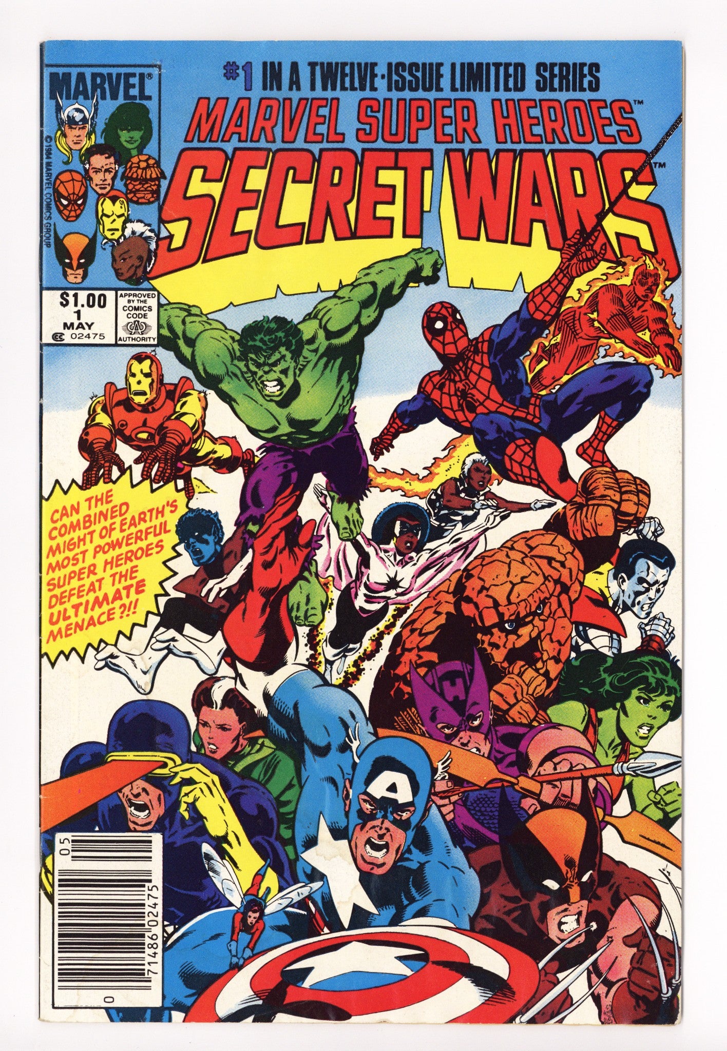 Marvel Super-Heroes Secret Wars 1 GD/VG (3.0) (1984) Canadian Price Variant 