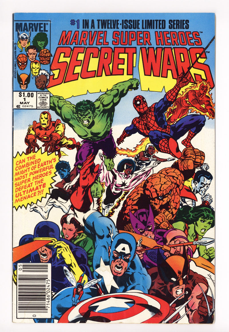 Marvel Super-Heroes Secret Wars 1 GD/VG (3.0) (1984) Canadian Price Variant 