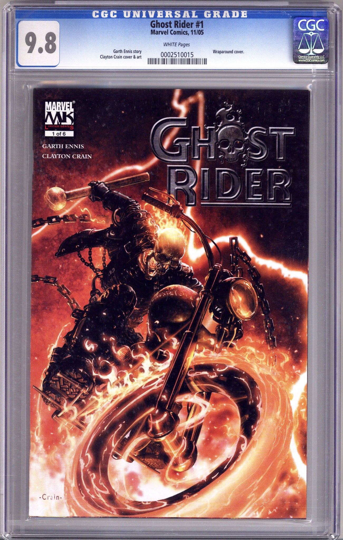 Ghost Rider Vol 4 1 CGC 9.8 (NM/M) (2005) 