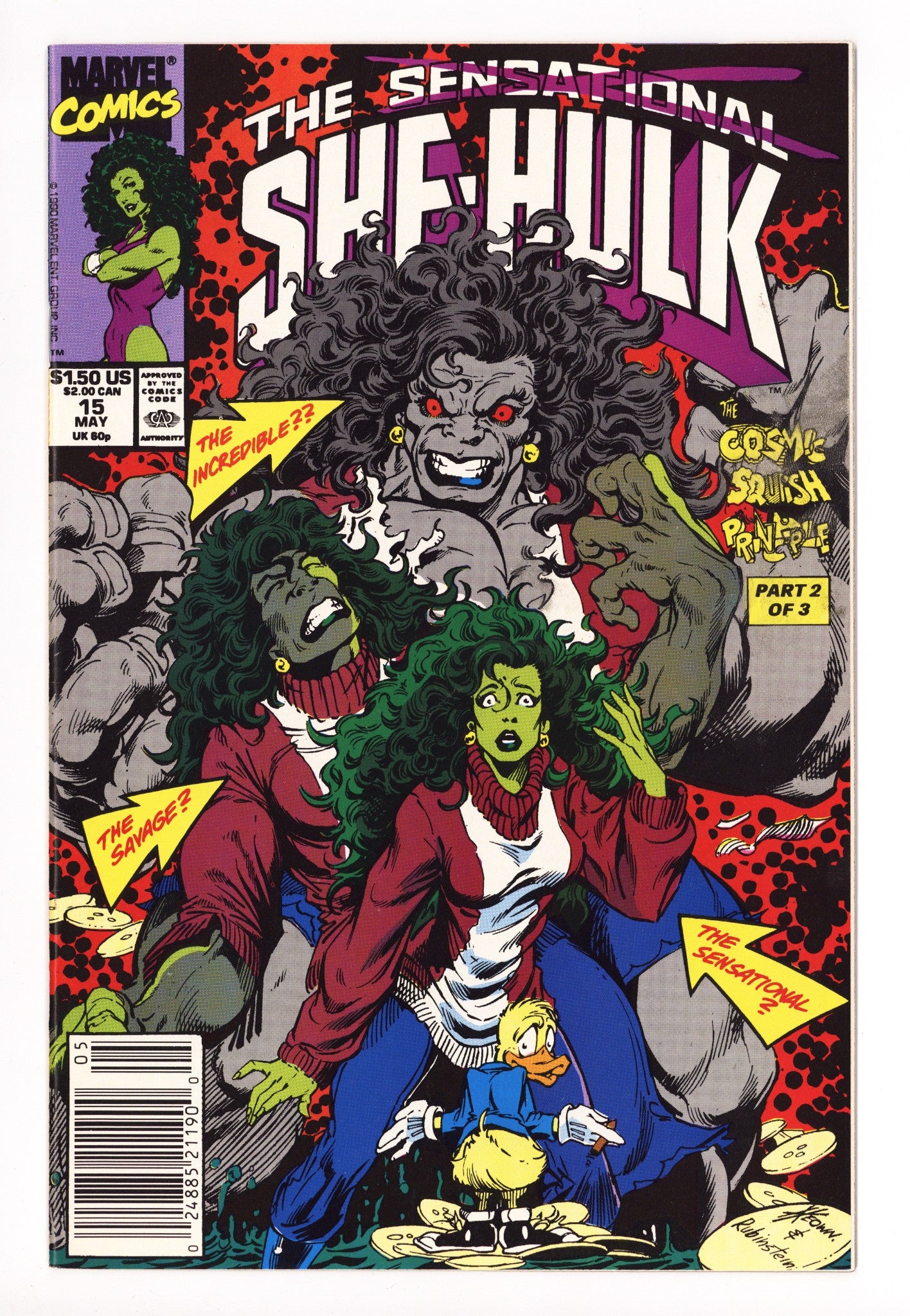 The Sensational She-Hulk 15 VF- (7.5) (1990) 