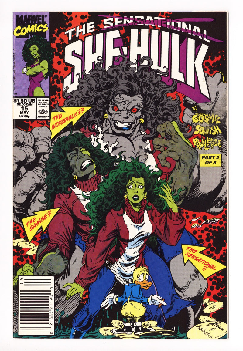 The Sensational She-Hulk 15 VF- (7.5) (1990) 
