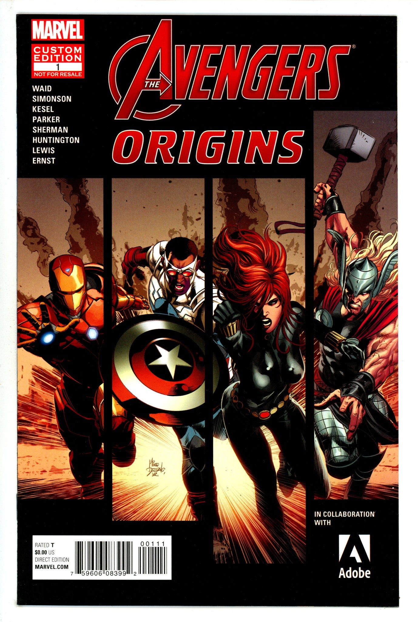 Avengers Origins 1 High Grade (2015) 