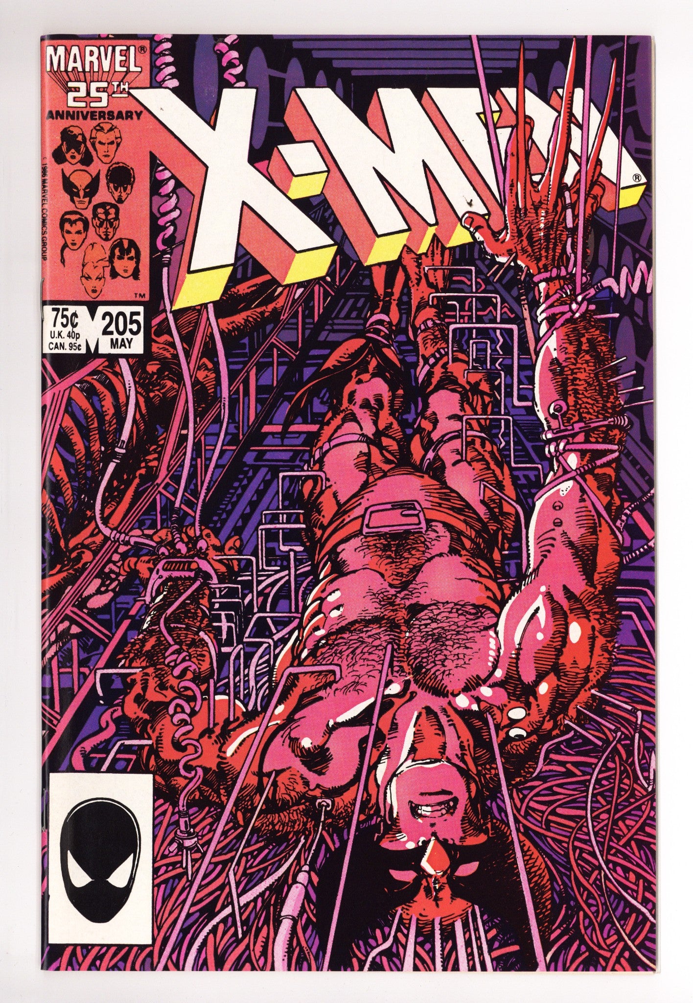 The Uncanny X-Men Vol 1 205 NM- (9.2) (1986) 