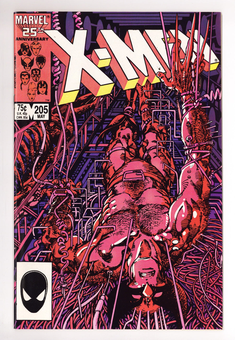 The Uncanny X-Men Vol 1 205 NM- (9.2) (1986) 
