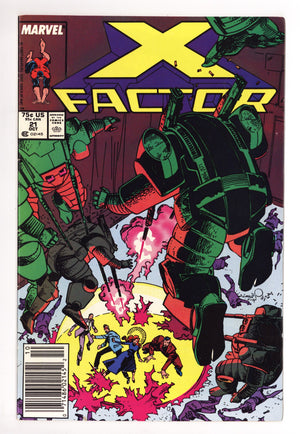 X-Factor Vol 1 21 Mid Grade (1987) Newsstand