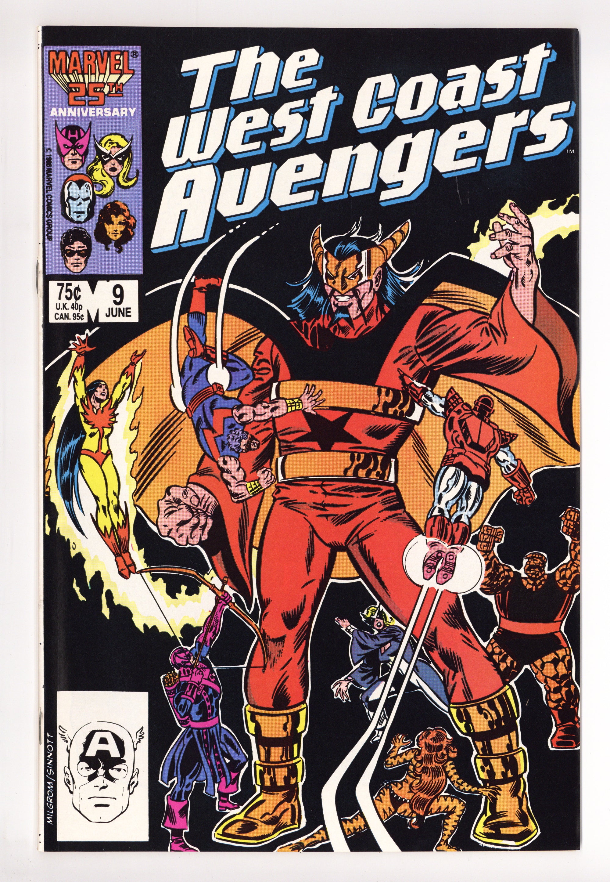 West Coast Avengers Vol 2 9 Mid Grade (1986) 