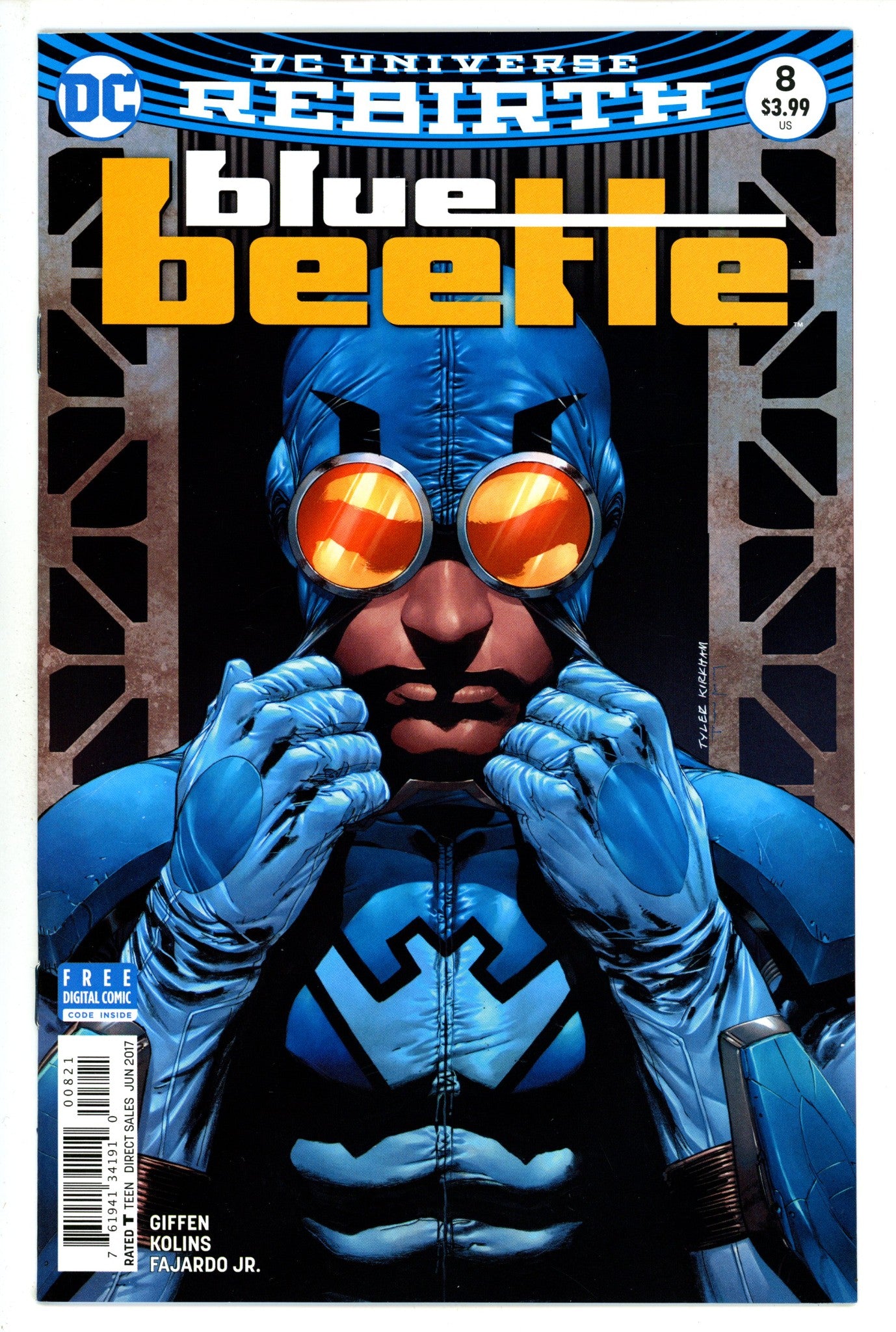 Blue Beetle Vol 10 8 High Grade (2017) Kirkham Variant 