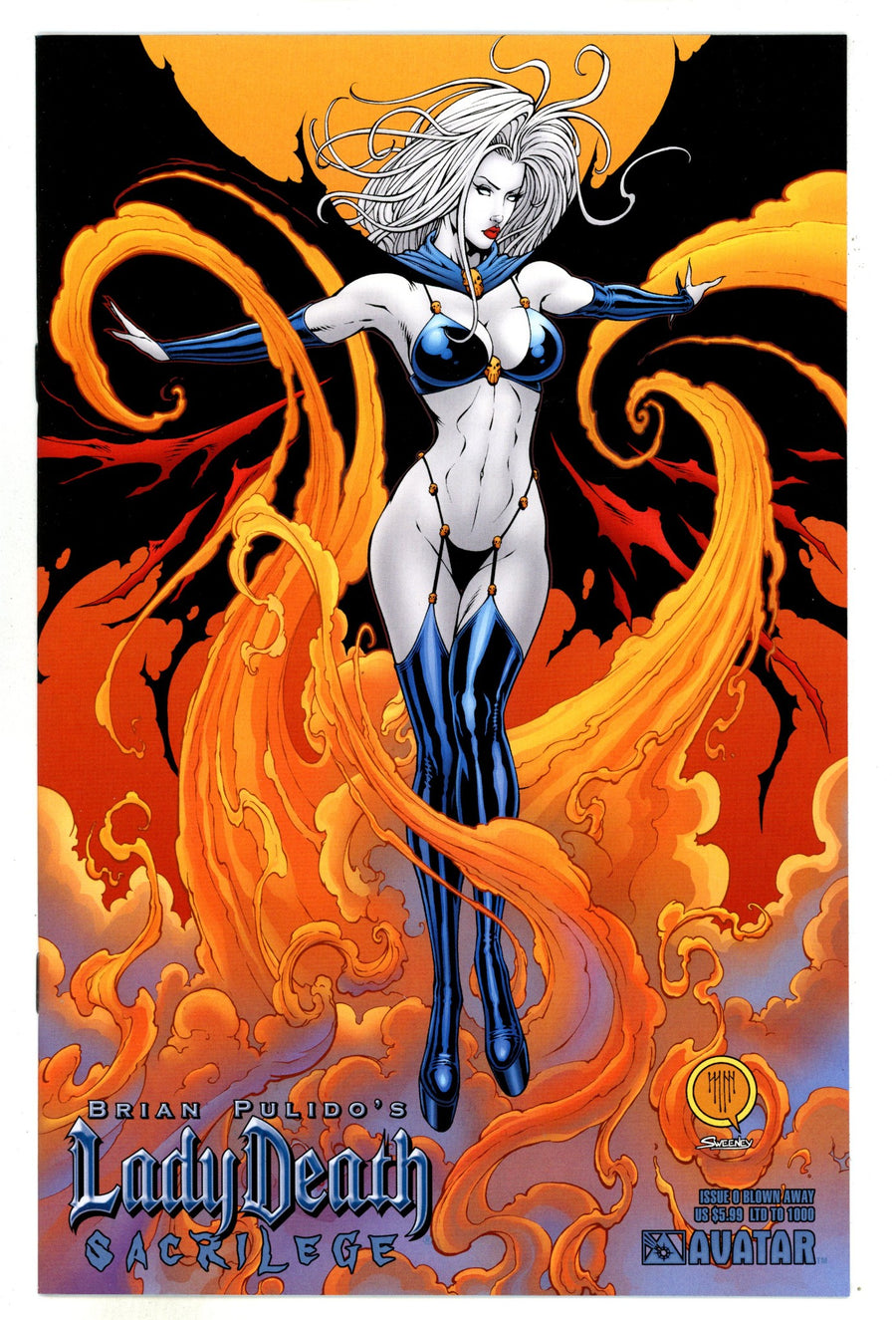 Brian Pulido's Lady Death: Sacrilege 0 NM- (9.2) (2006) Sweeney Variant 