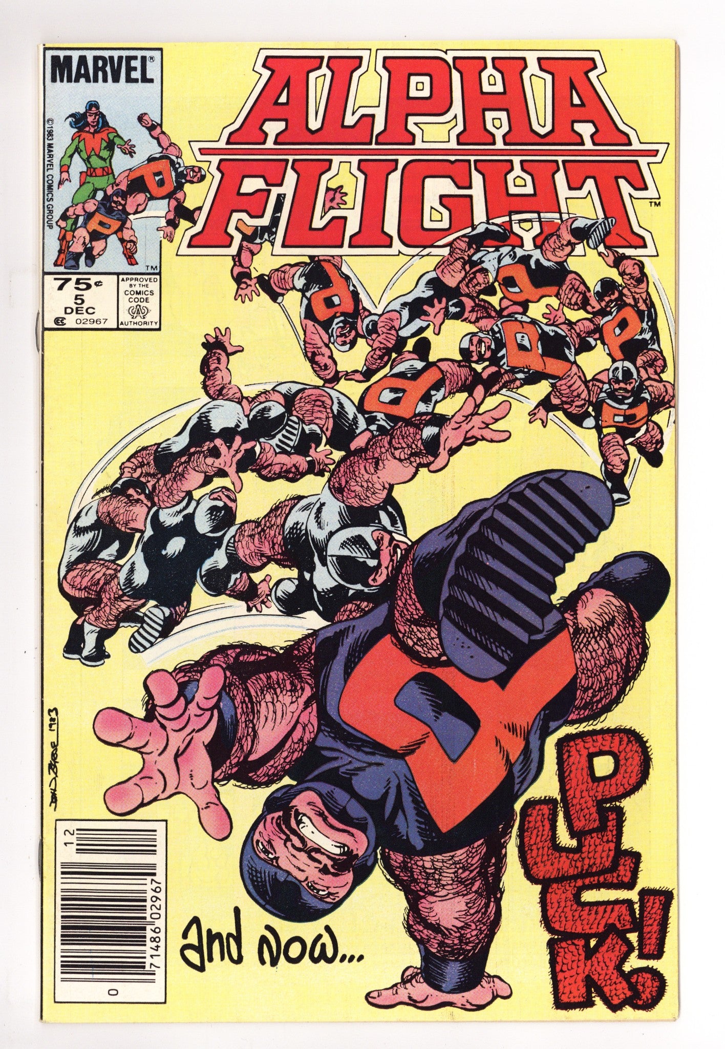 Alpha Flight Vol 1 5  Mid Grade   (1983)     Canadian Price Variant  