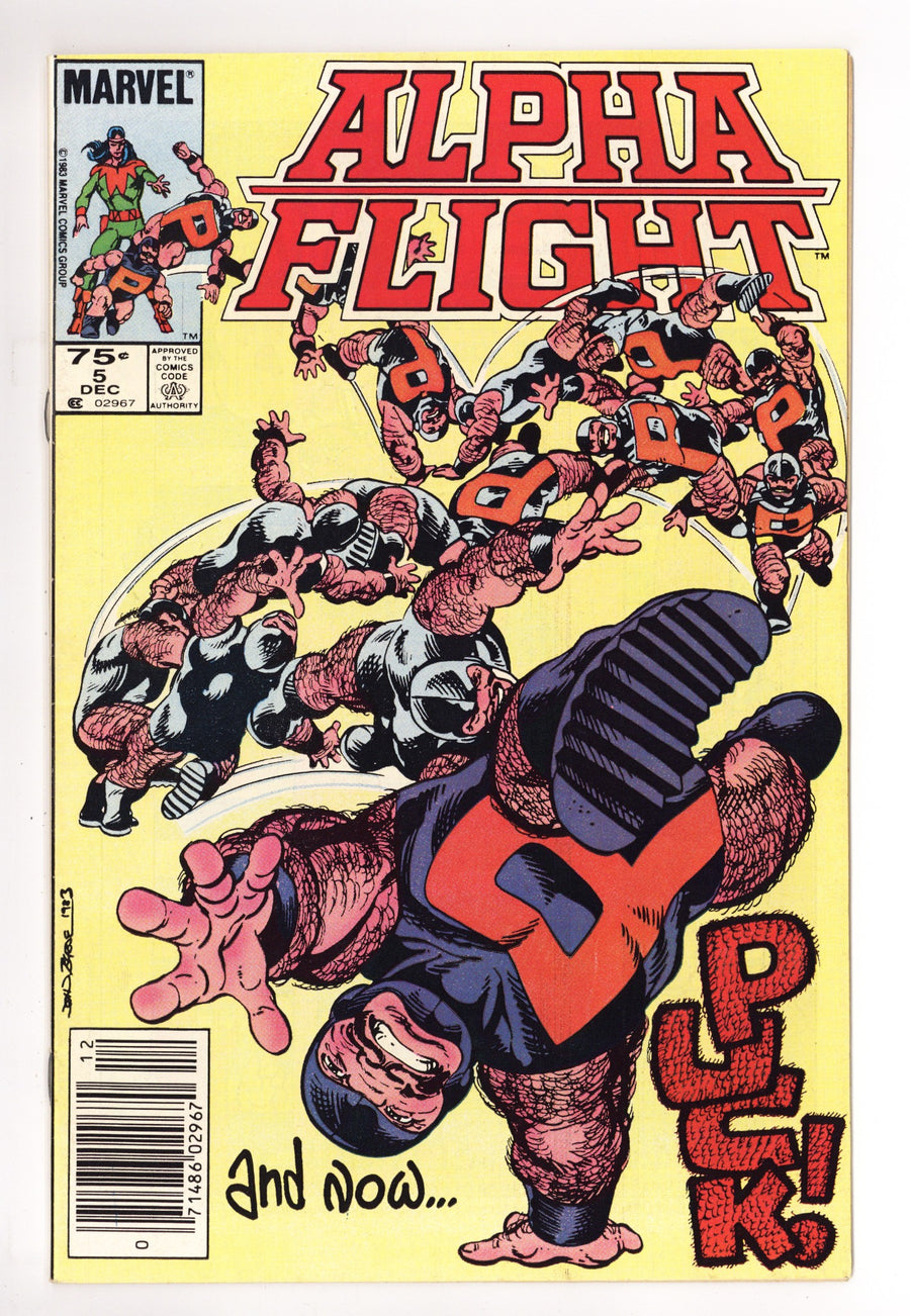 Alpha Flight Vol 1 5  Mid Grade   (1983)     Canadian Price Variant  