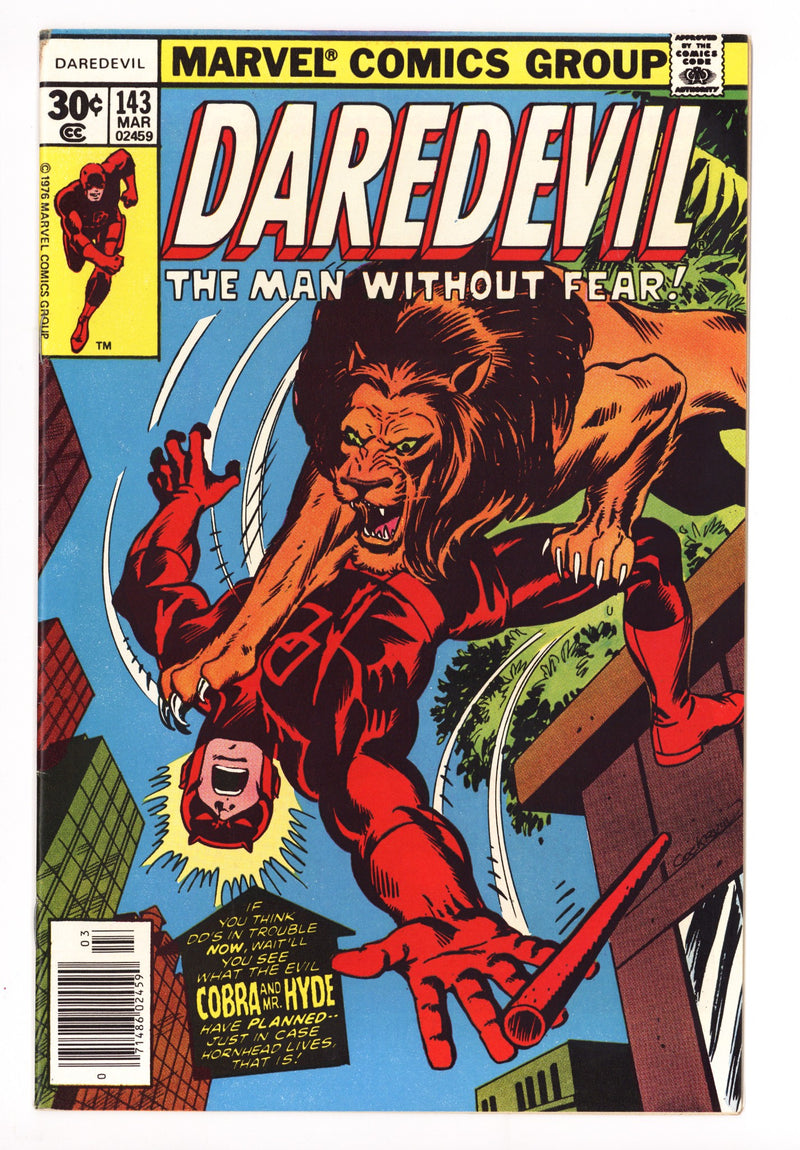 Daredevil Vol 1 143 VF (8.0) (1977) 