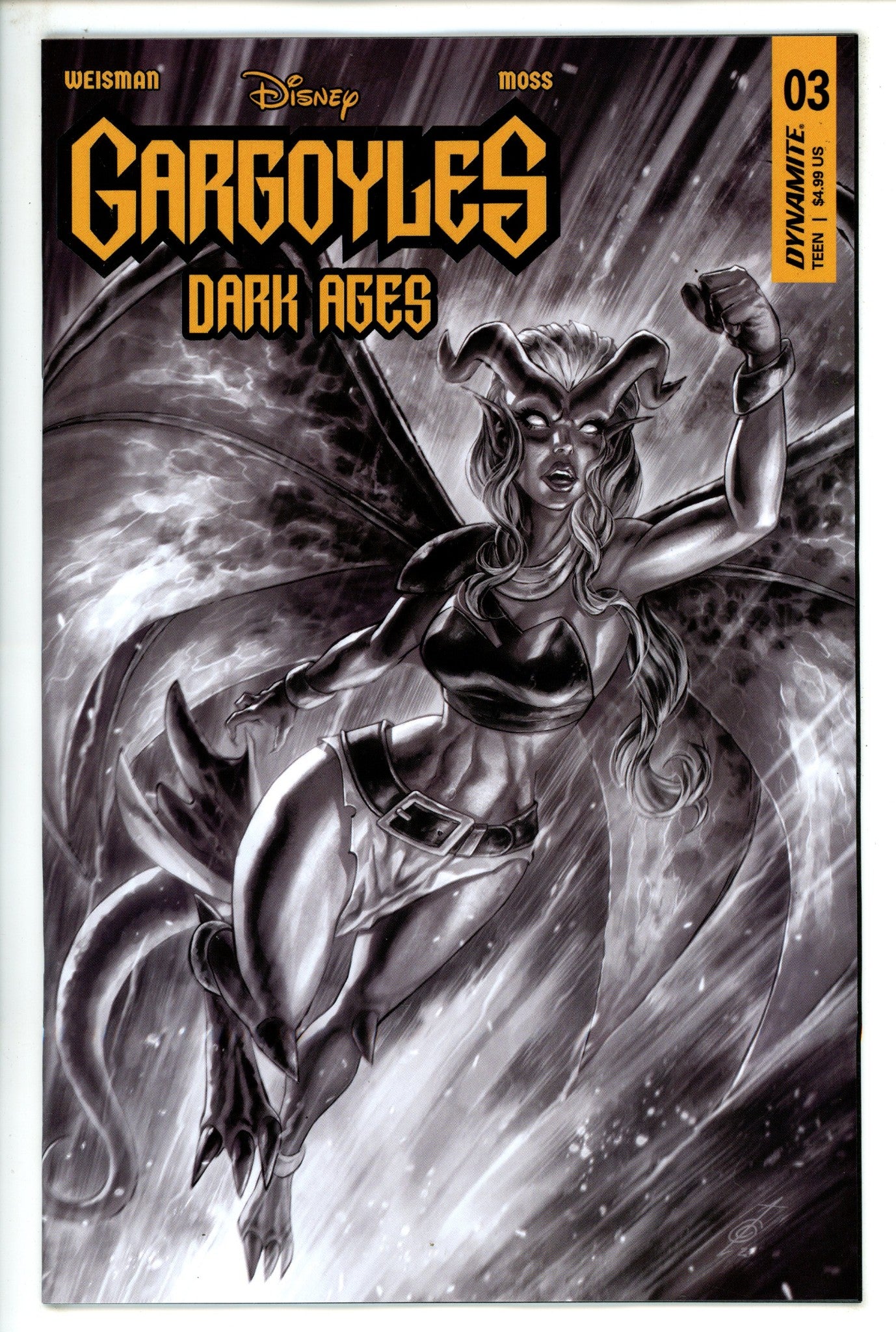 Gargoyles Dark Ages 3 Quah B&W Incentive Variant (2023)