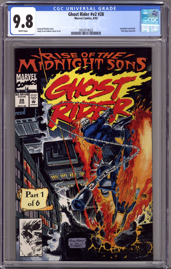 Ghost Rider Vol 2 28 CGC 9.8 (NM/M) (1992)