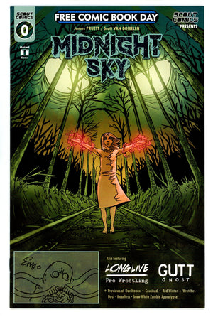 Scout Presents: Midnight Sky 0 VF+ (8.5) (2019) Signed / Remarked x1 Cover Enzo Garza