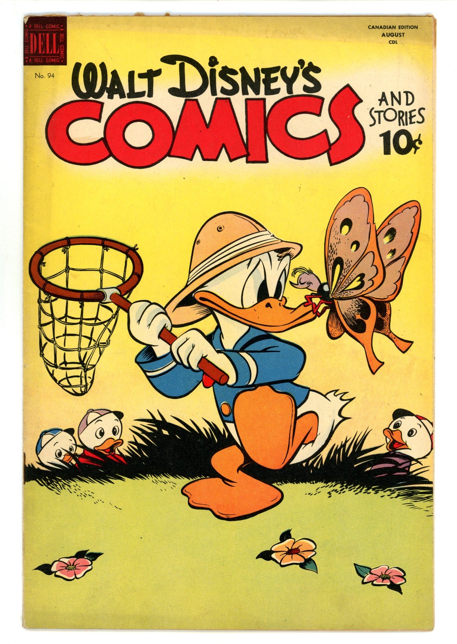 Walt Disney's Comics and Stories Vol 8 10 (94) FN/VF (7.0) (1948) Canadian Edition 