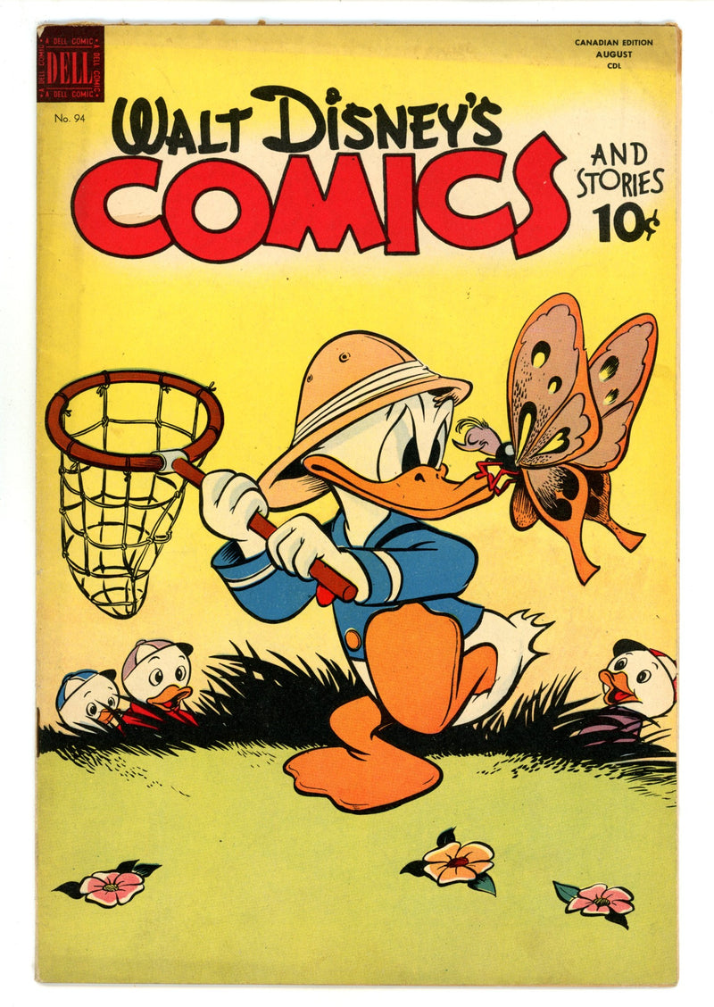 Walt Disney's Comics and Stories Vol 8 10 (94) FN/VF (7.0) (1948) Canadian Edition 