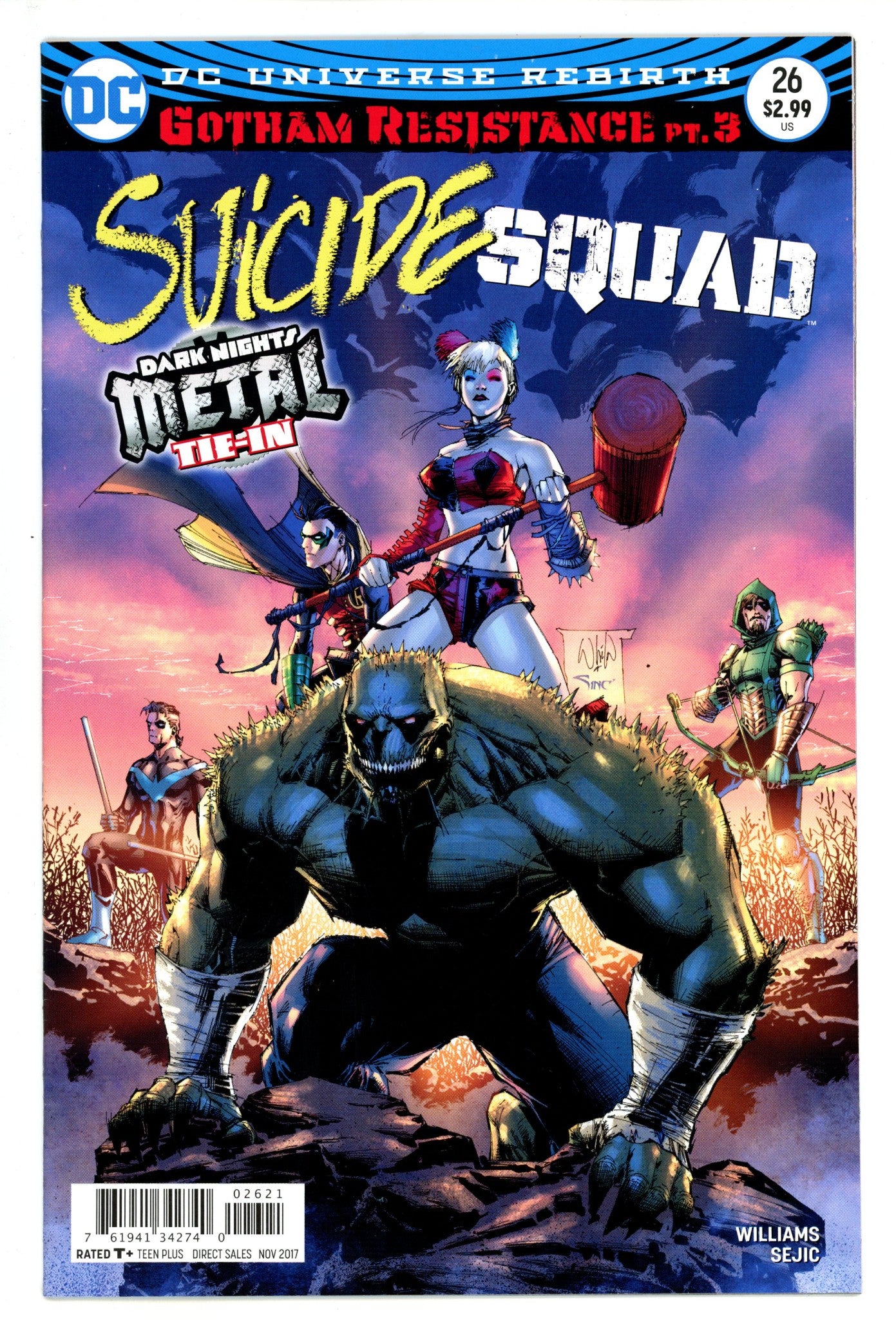 Suicide Squad Vol 4 26 VF+ (8.5) (2017) Portacio Variant 