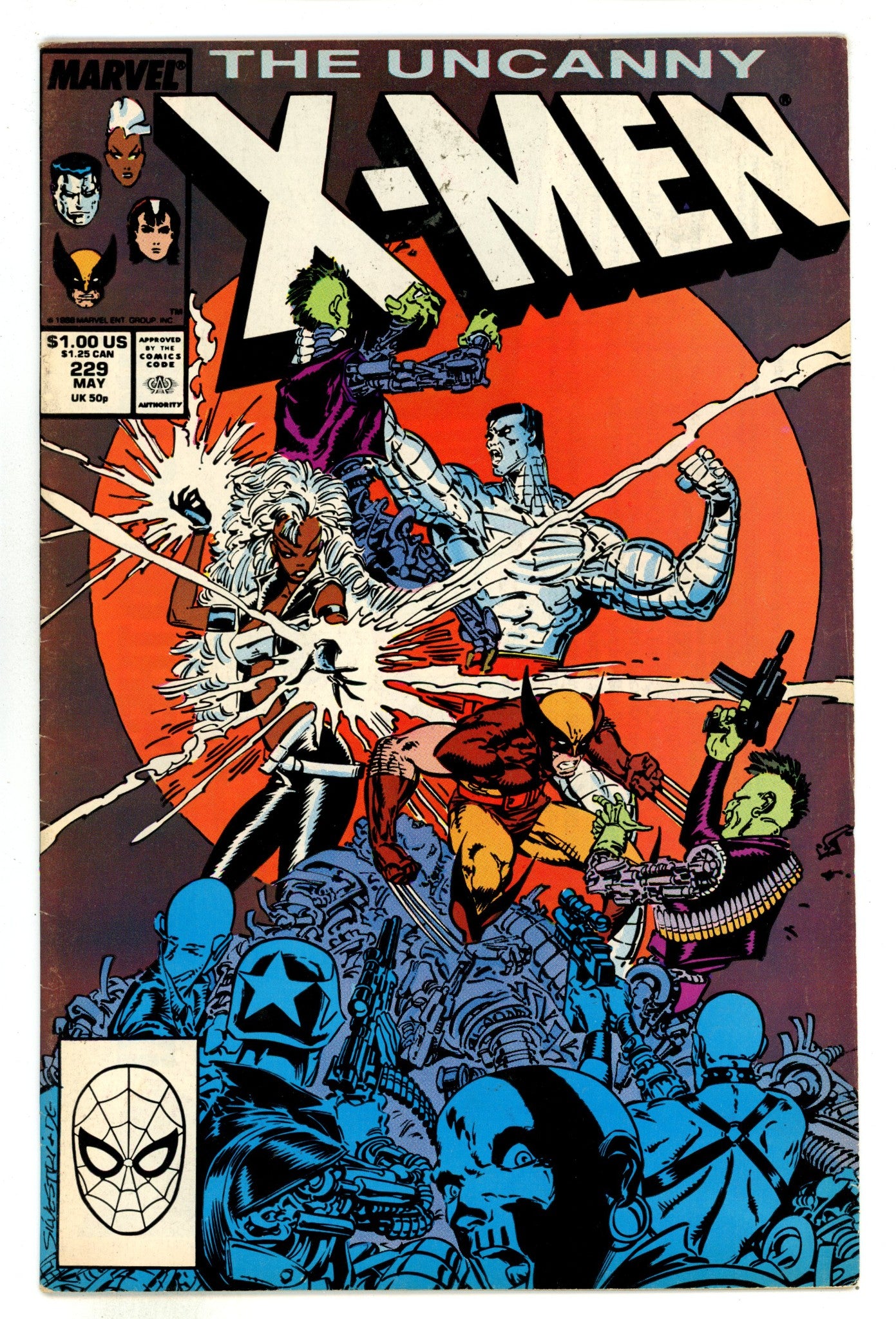 The Uncanny X-Men Vol 1 229 Mid Grade (1988) 