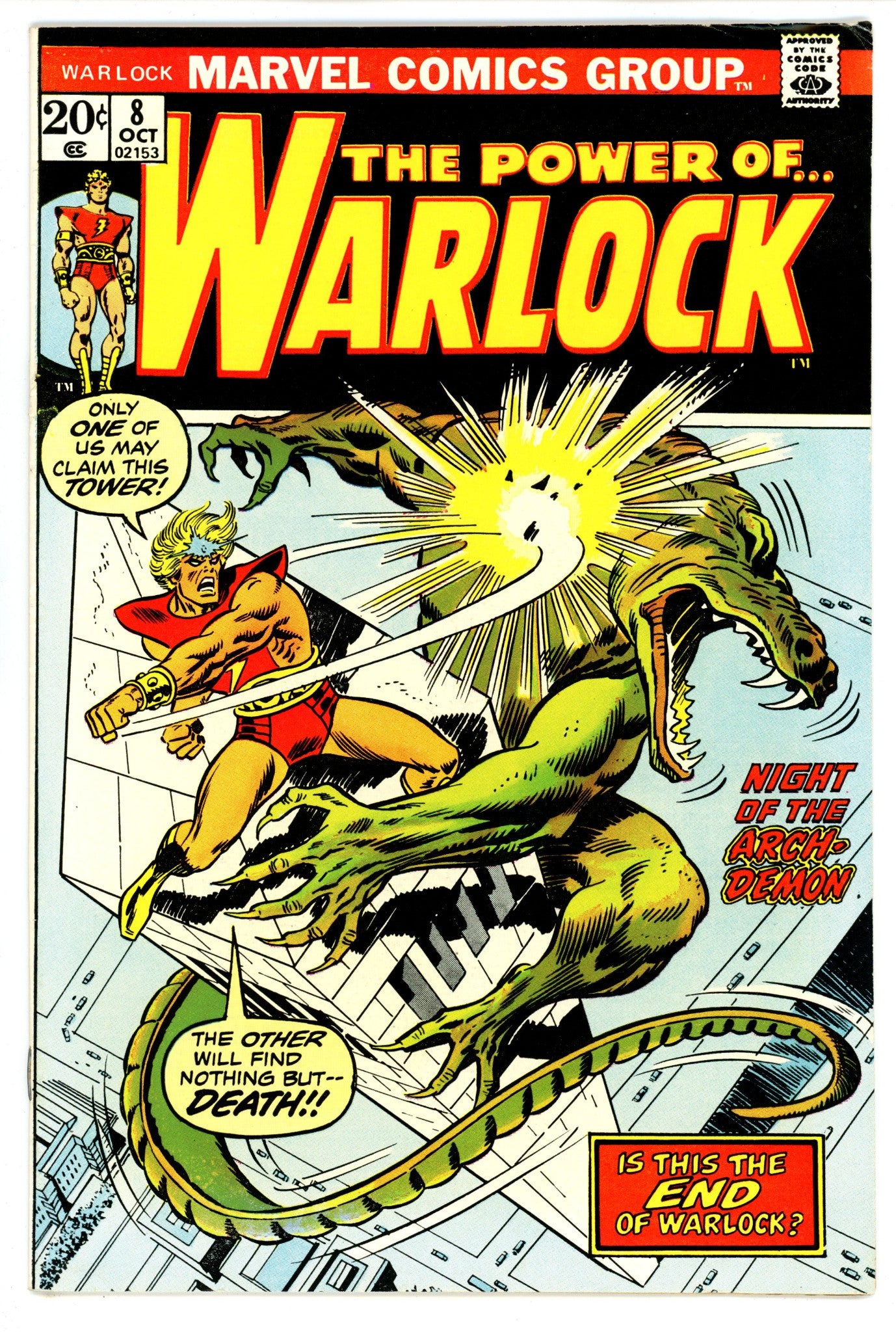 Warlock Vol 1 8 FN+ (6.5) (1973) 